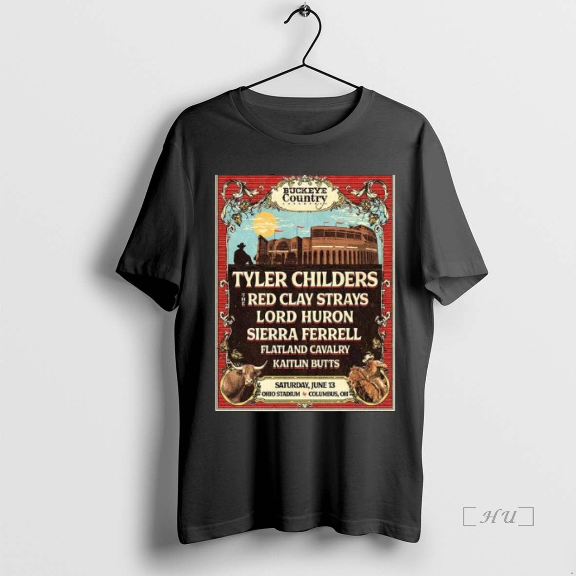 Officials Buckeye Country Superfest Full Lineup Columbus Ohio Ohio Stadium June 13 T-Shirts, Hoodie, Sweatshirt