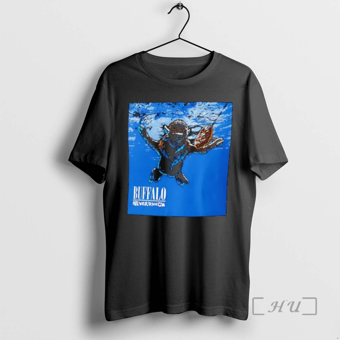 Officials Buffalo Never Ranch Buffalo Swimming Underwater T-Shirts, Hoodie, Sweatshirt | PopFlextees.com