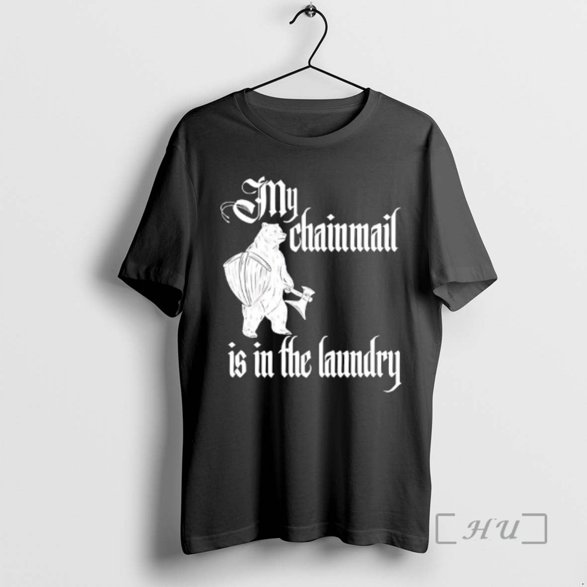 Officials Buhurt Bear Saying My Chainmail Is In The Laundry T-Shirts, Hoodie, Sweatshirt | PopFlextees.com