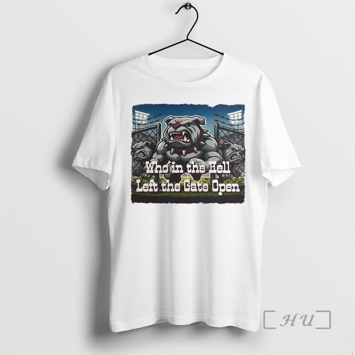 Officials Bulldogs Baseball Who In The Hell Left The Gate Open Premium T Shirts Sweater Hoodie, Sweatshirt | PopFlextees.com