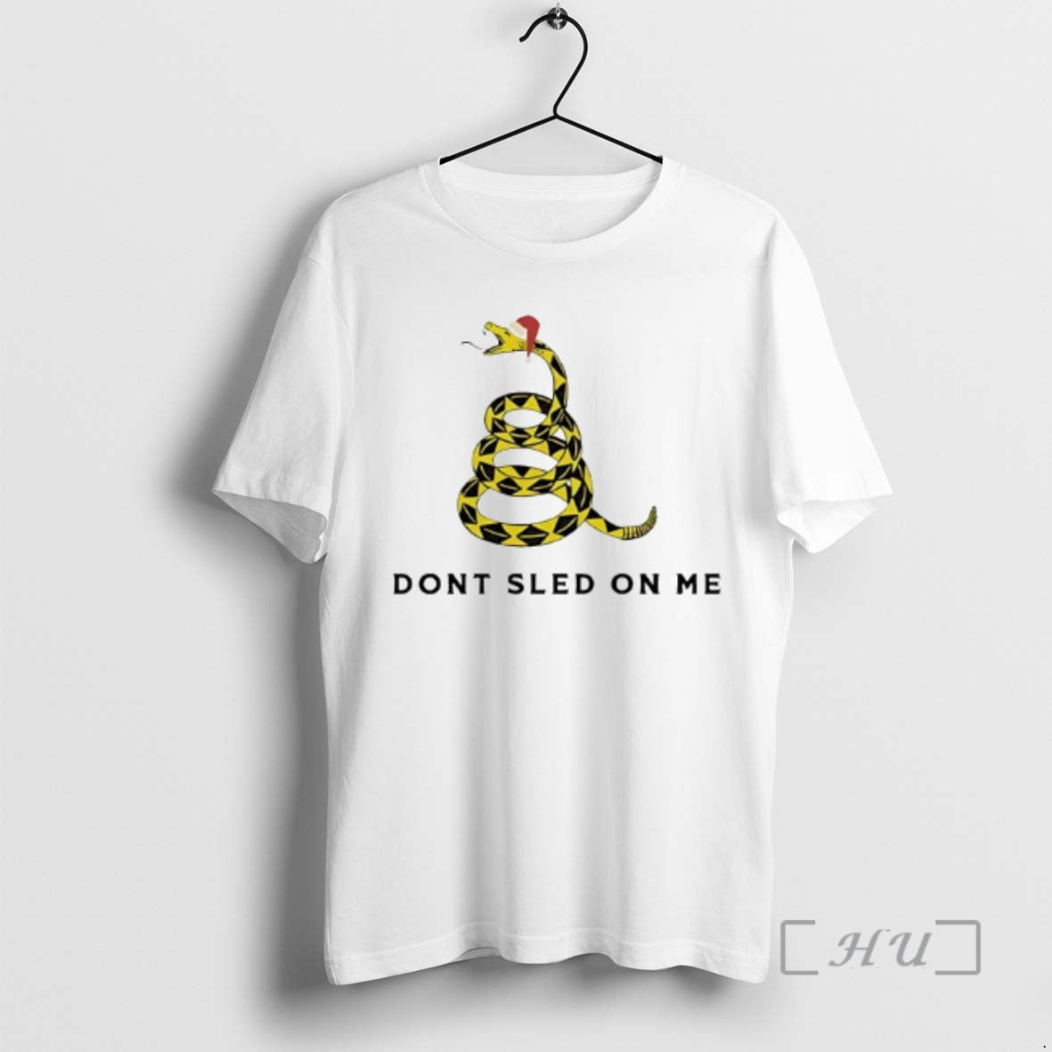 Officials Bungarus Fasciatus Wearing Christmas Hat Dont Sled On Me T-Shirts, Hoodie, Sweatshirt | PopFlextees.com