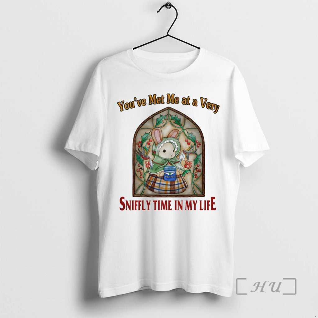 Officials Bunny Youve Met Me At A Very Sniffly Time In My Life Circle Premium T-Shirts, Hoodie, Sweatshirt | PopFlextees.com