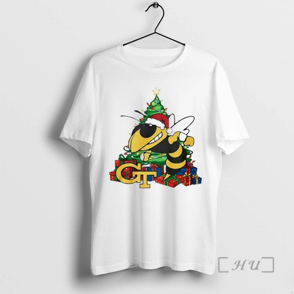 Officials Buzz Georgia Tech Yellow Jackets Santa Hat Merry Christmas T-Shirts, Hoodie, Sweatshirt | PopFlextees.com