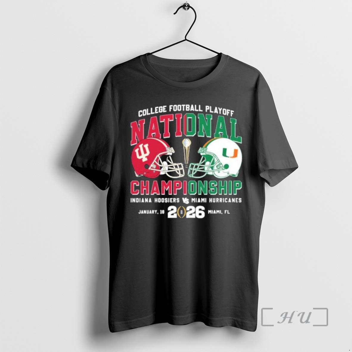 Officials Cfp National Championship Duel Helmet 2 Team Iu Vs Miami Premium T Shirts Sweater Hoodie, Sweatshirt