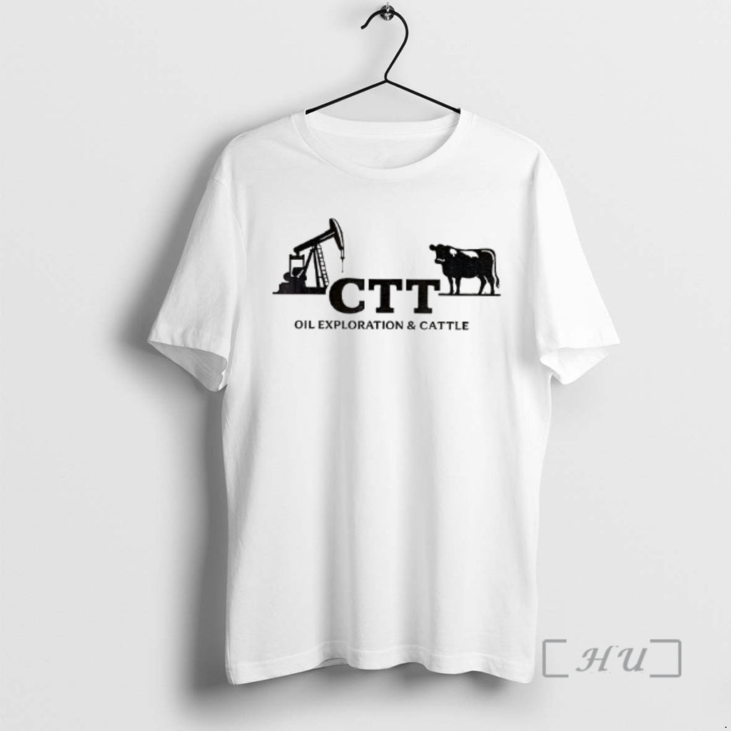 Officials Ctt Oil And Cattle Company Logo Texas Longhorn Oil Field Premium T Shirts Sweater Hoodie, Sweatshirt