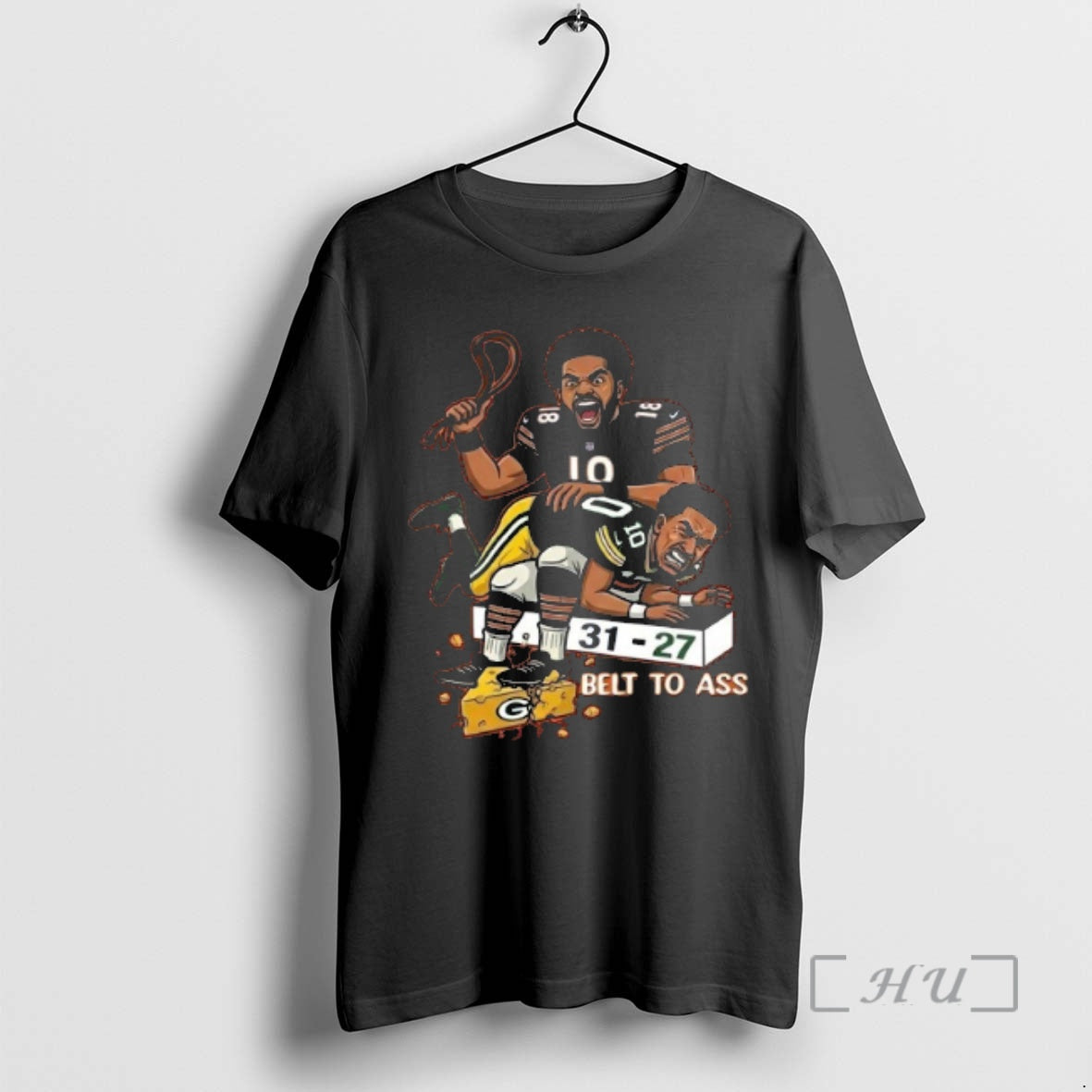 Officials Caleb Williams Belt To Ass 31 27 Green Bay Packers Premium T Shirts Sweater Hoodie, Sweatshirt | PopFlextees.com