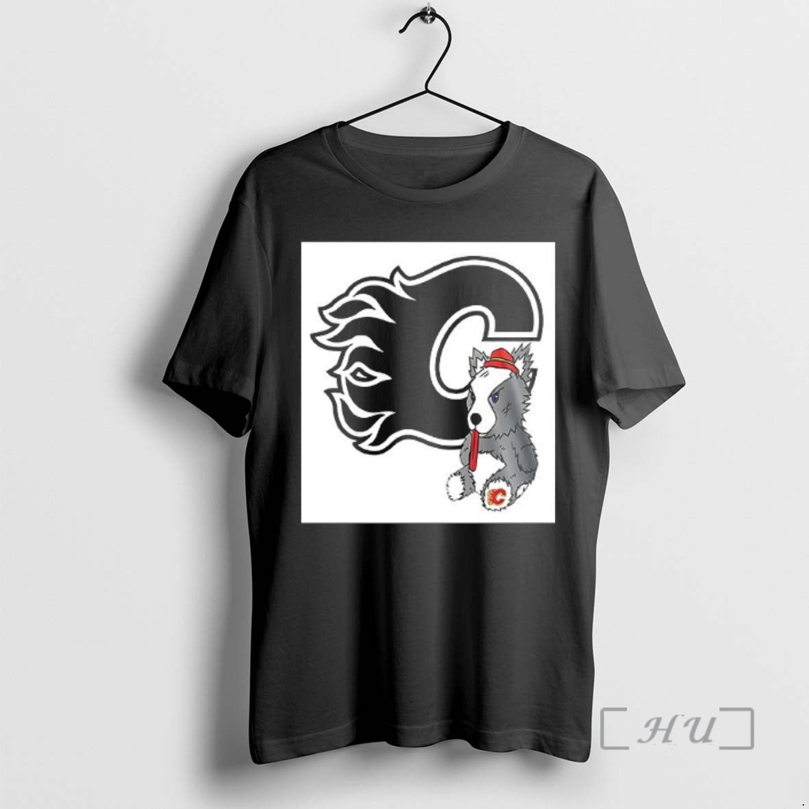 Officials Calgary Flames Plush Doll Mascot Logo T-Shirts, Hoodie, Sweatshirt | PopFlextees.com