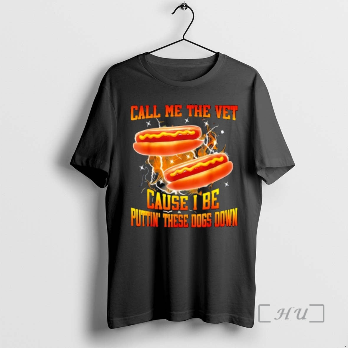 Officials Call Me The Vet Cause I Be Puttin These Dogs Down Hotdog Premium T-Shirts, Hoodie, Sweatshirt | PopFlextees.com