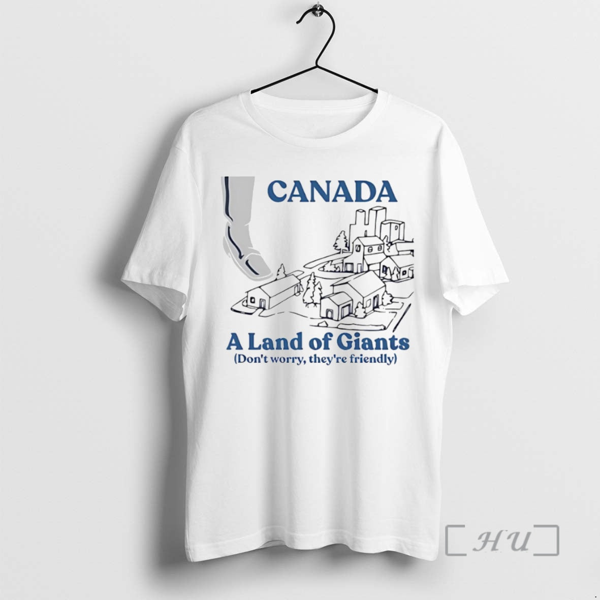 Officials Canada A Land Of Giants Dont Worry Theyre Friendly Circle Premium T Shirts Sweater Hoodie, Sweatshirt