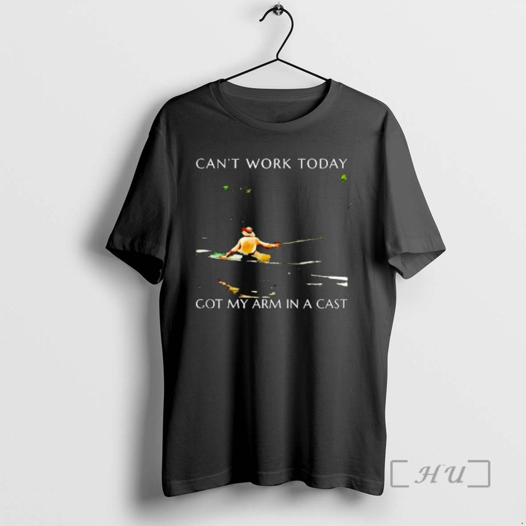 Officials Cant Work Today Got My Arm Cast Fishing Scene T-Shirts, Hoodie, Sweatshirt