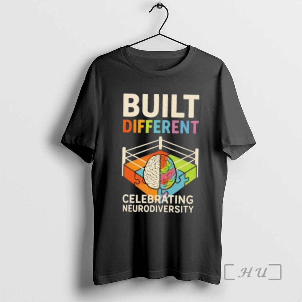 Officials Captain Autism Built Different Celebrating Neurodiversity T-Shirts, Hoodie, Sweatshirt | PopFlextees.com
