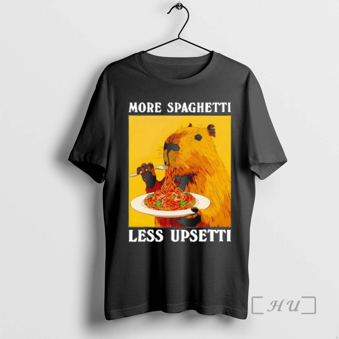 Officials Capybara Spaghetti More Spaghetti Less Upsetti T-Shirts, Hoodie, Sweatshirt | PopFlextees.com