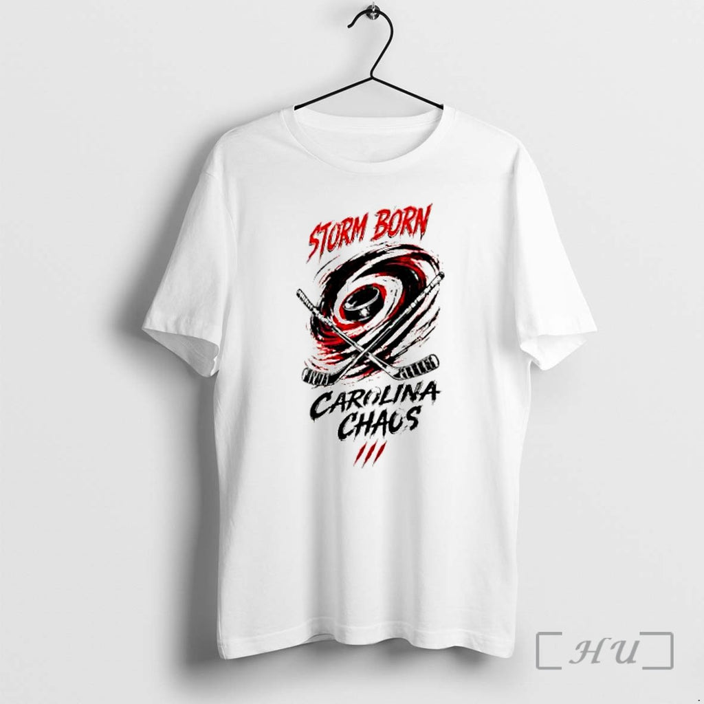 Officials Carolina Hurricanes Nhl Champions 2026 Storm Born Carolina Chaos Hockey Premium T Shirts Sweater