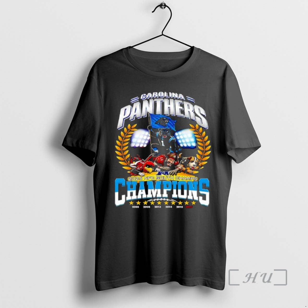 Officials Carolina Panthers Nfc South 2025 Champions Division T-Shirts, Hoodie, Sweatshirt | PopFlextees.com