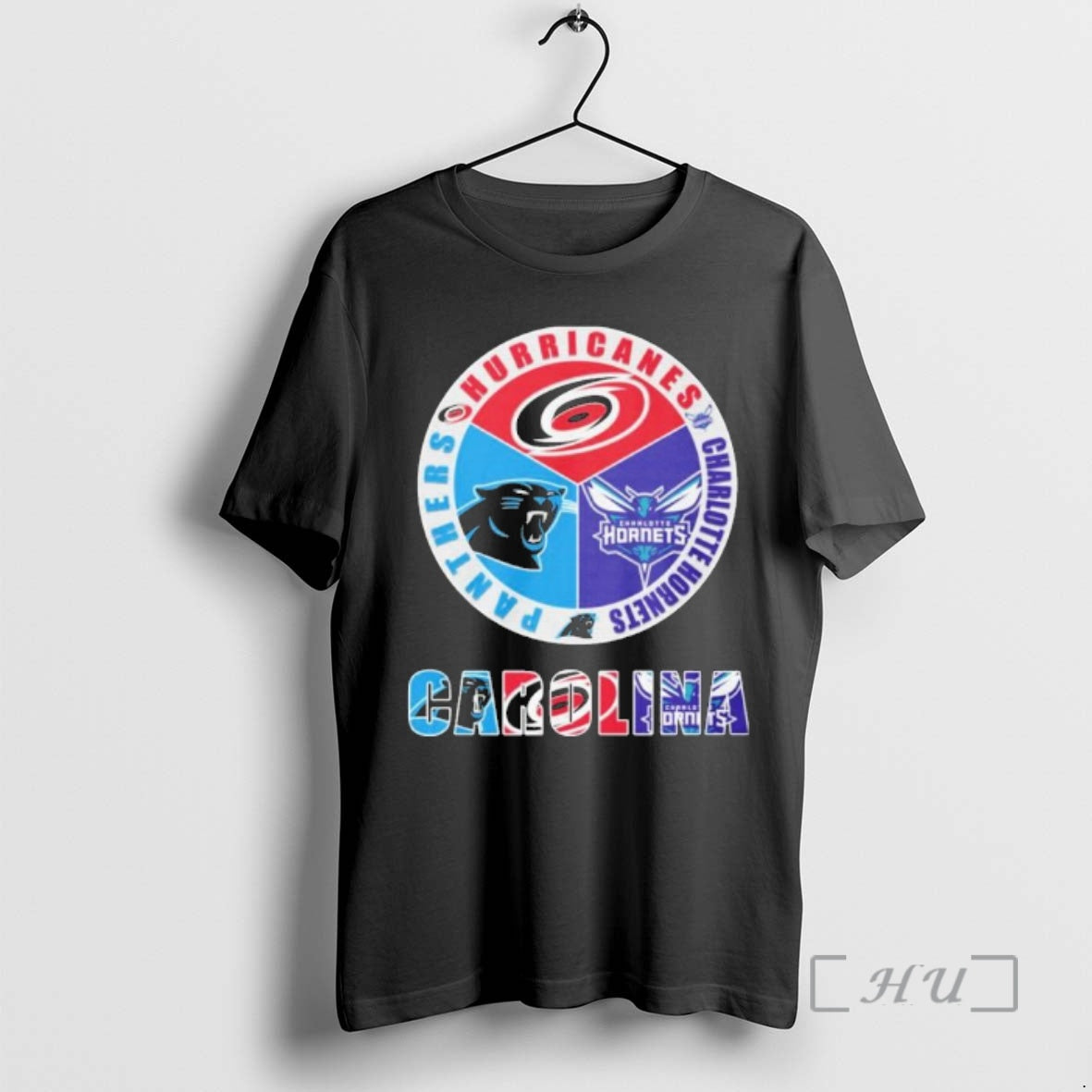 Officials Carolina Sports Teams 2025 Hurricanes Charlotte Hornets And Panthers Logo Premium T Shirts Sweater Hoodie,...