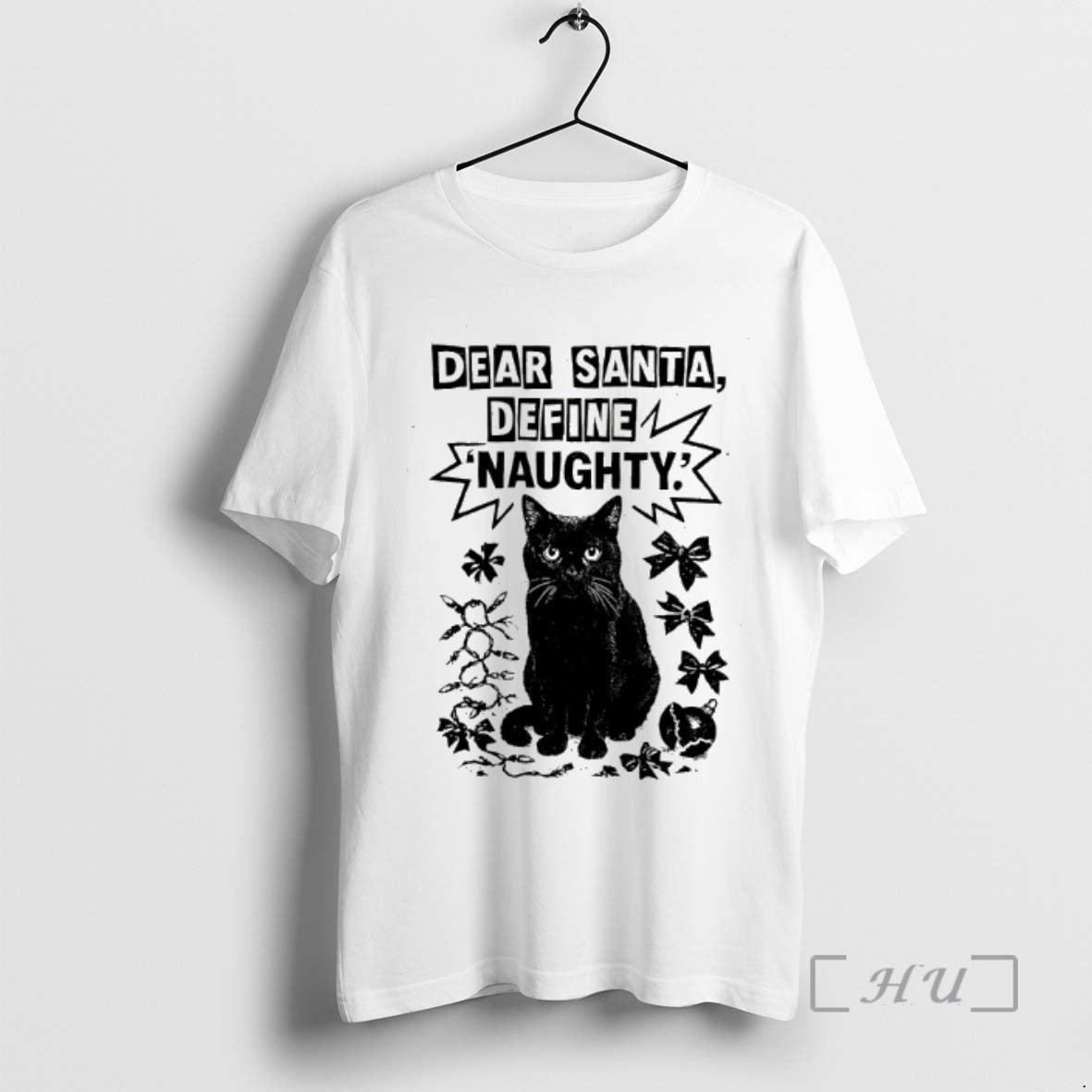 Officials Cat Dear Santa Define Naughty T-Shirts, Hoodie, Sweatshirt | PopFlextees.com