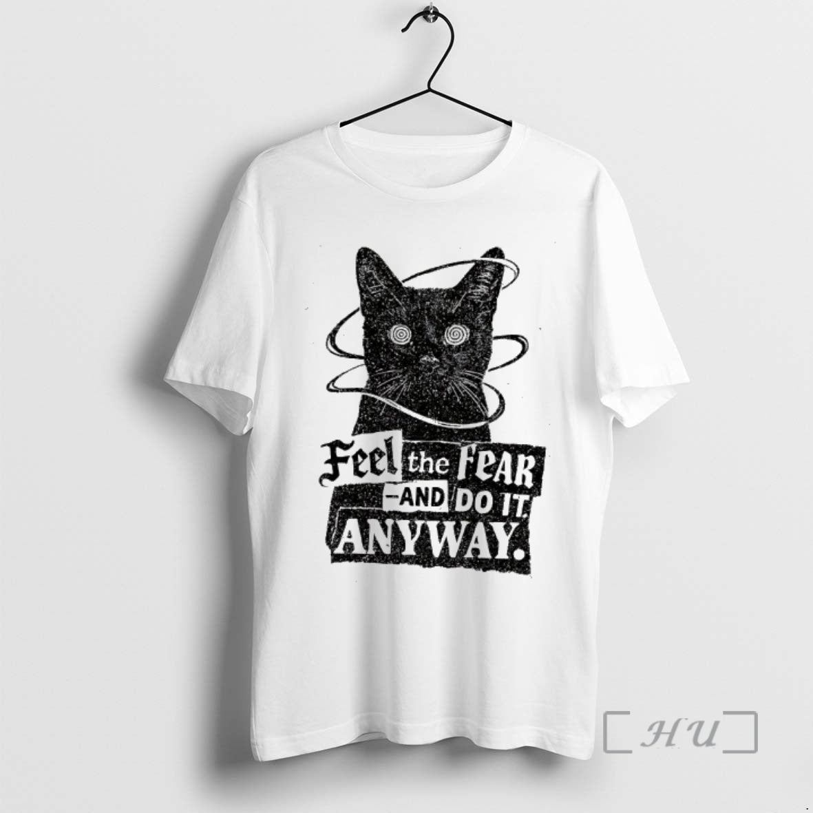 Officials Cat Feel The Fear And Do It Anyway T-Shirts, Hoodie, Sweatshirt | PopFlextees.com