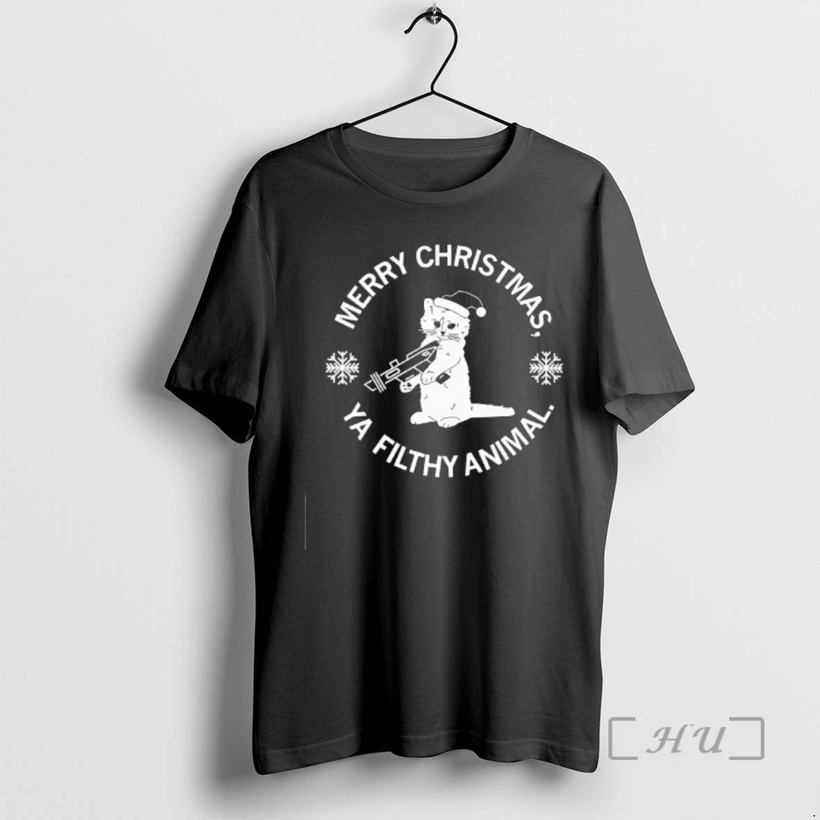 Officials Cat Merry Christmas Ya Filthy Animal T-Shirts, Hoodie, Sweatshirt | PopFlextees.com