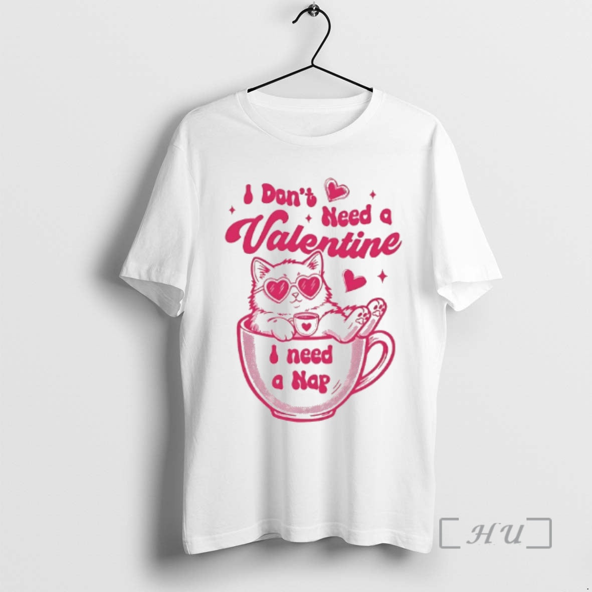 Officials Cat Lover I Dont Need Valentine I Need A Nap Funny Premium T Shirts Hoodie, Sweatshirt | PopFlextees.com