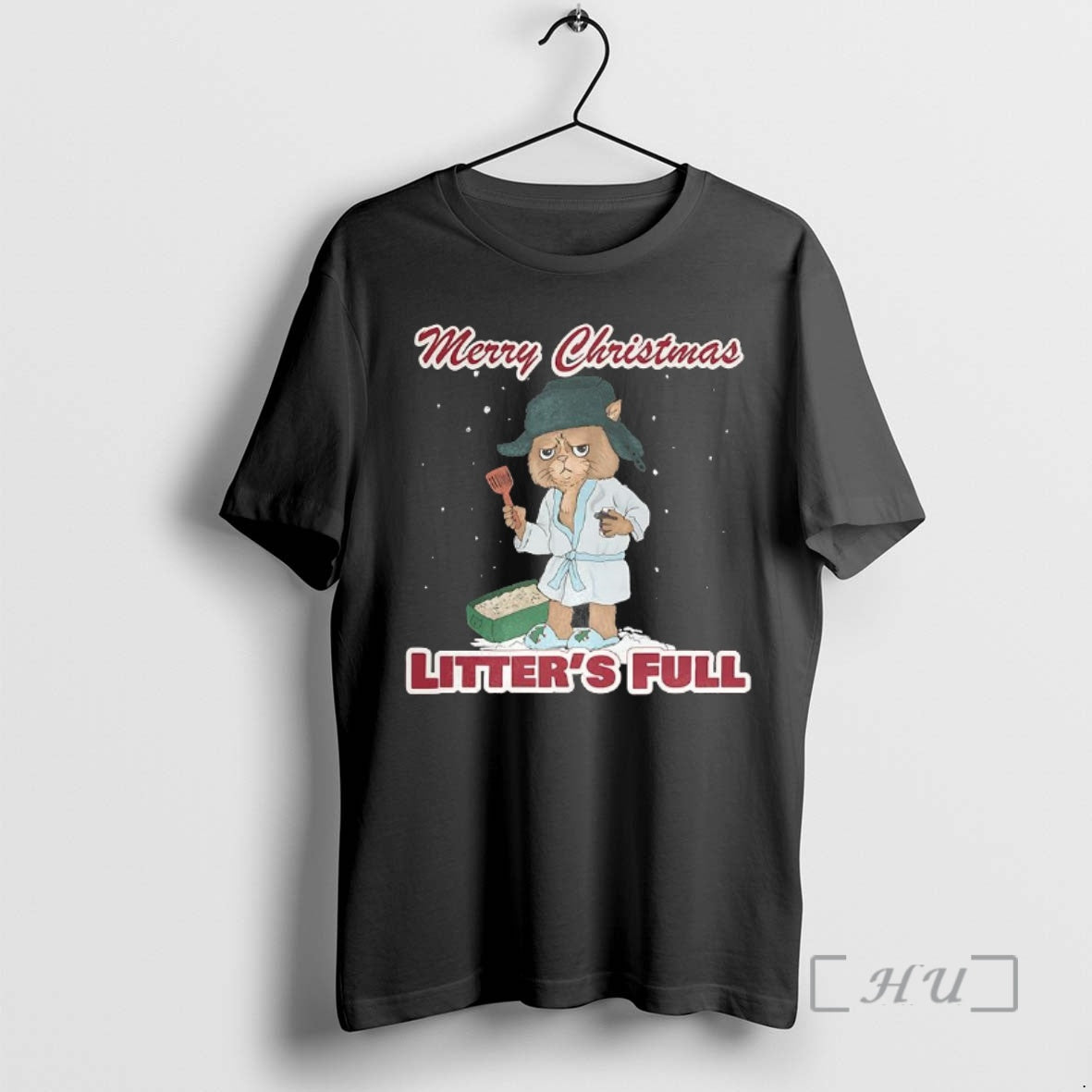 Officials Cat Scowled Litters Full Merry Christmas T-Shirts, Hoodie, Sweatshirt | PopFlextees.com