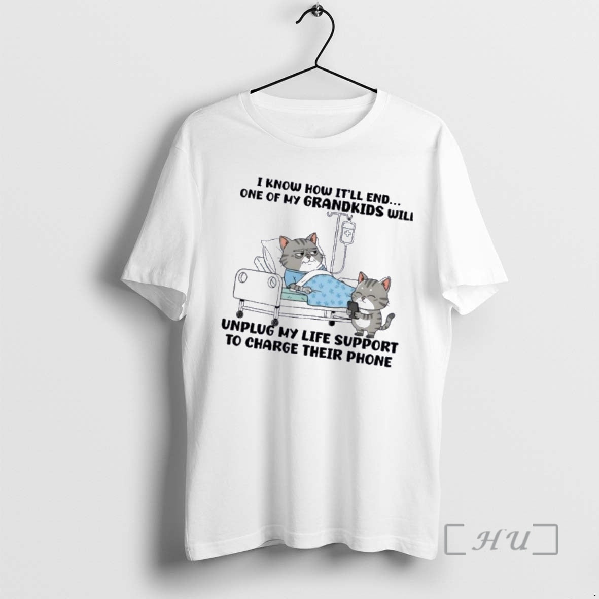 Officials Cats I Know How Itll End One Of My Grandkids Will Unplug My Life T-Shirts, Hoodie, Sweatshirt | PopFlextees.com