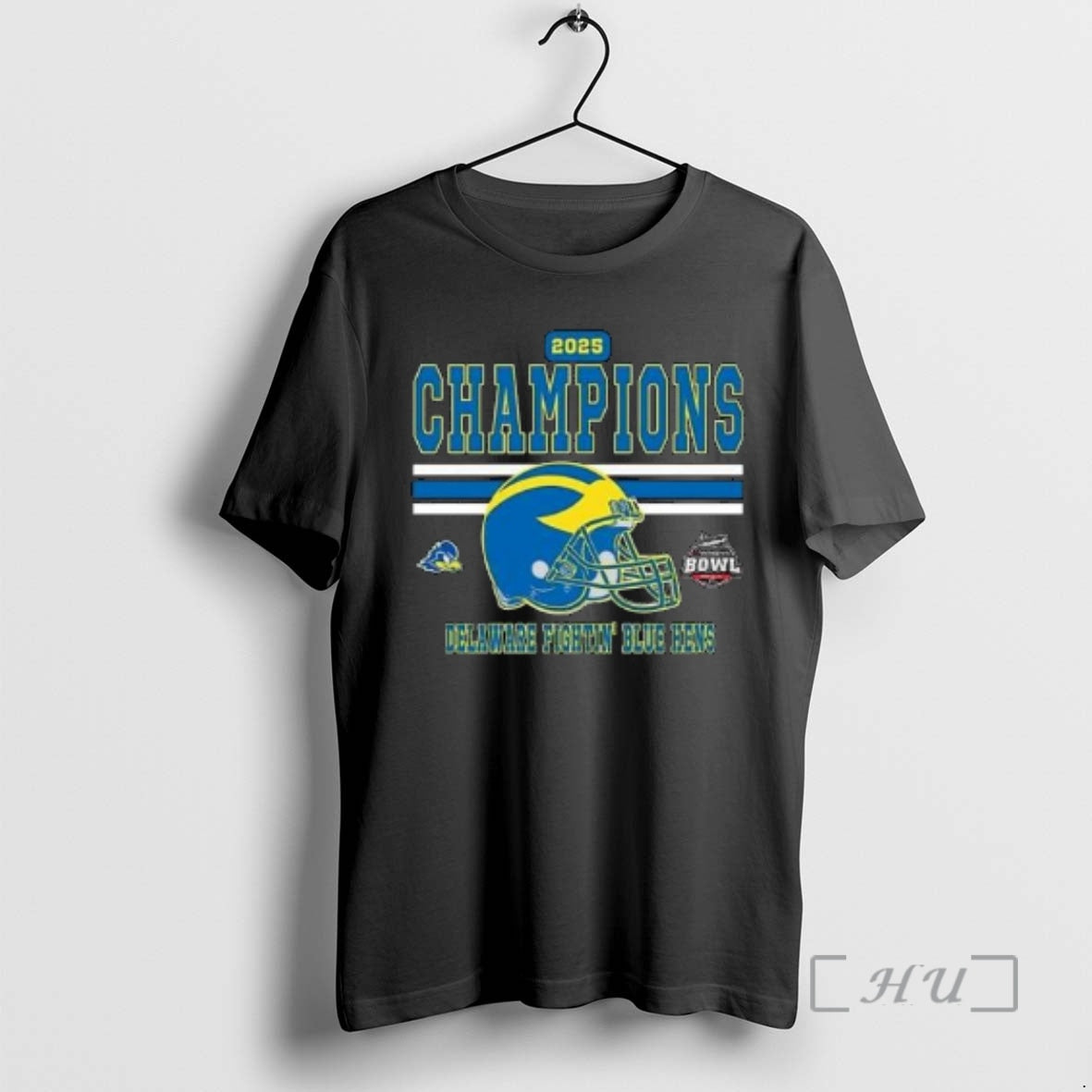 Officials Celebrates 68 Ventures Bowl 2025 Champions Delaware Fightin Blue Hens To The Champions 2025 T-Shirts, Hoodie,...