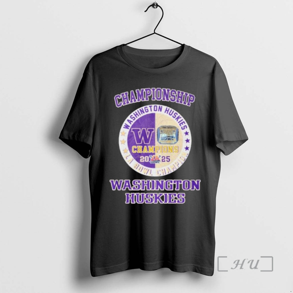 Officials Championship 2025 Washington Huskies La Bowl Champions T-Shirts, Hoodie, Sweatshirt | PopFlextees.com