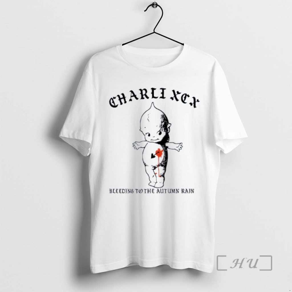 Officials Charli Xcx Brat Tattoo Kewpie Bleeding Autumn Rain T-Shirts, Hoodie, Sweatshirt