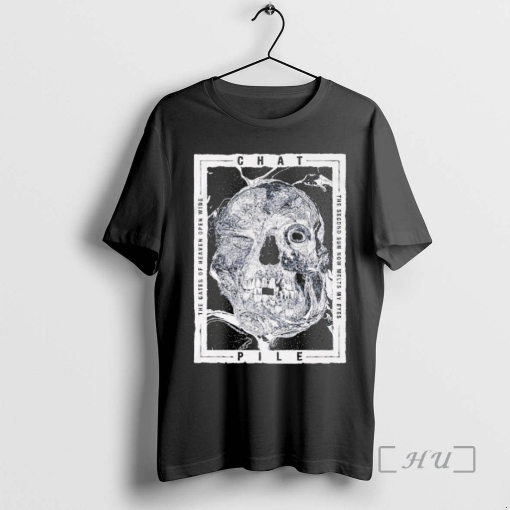 Officials Chat Pile Black Second Sun Skull T-Shirts, Hoodie, Sweatshirt | PopFlextees.com