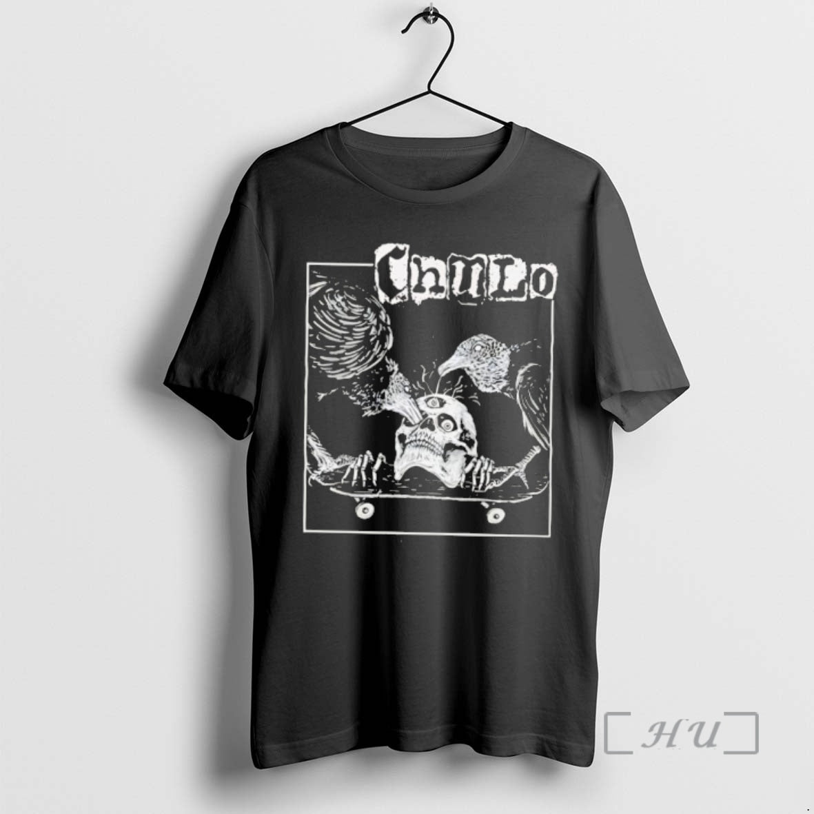 Officials Chaudo Skull Ravens Retro T-Shirts, Hoodie, Sweatshirt | PopFlextees.com