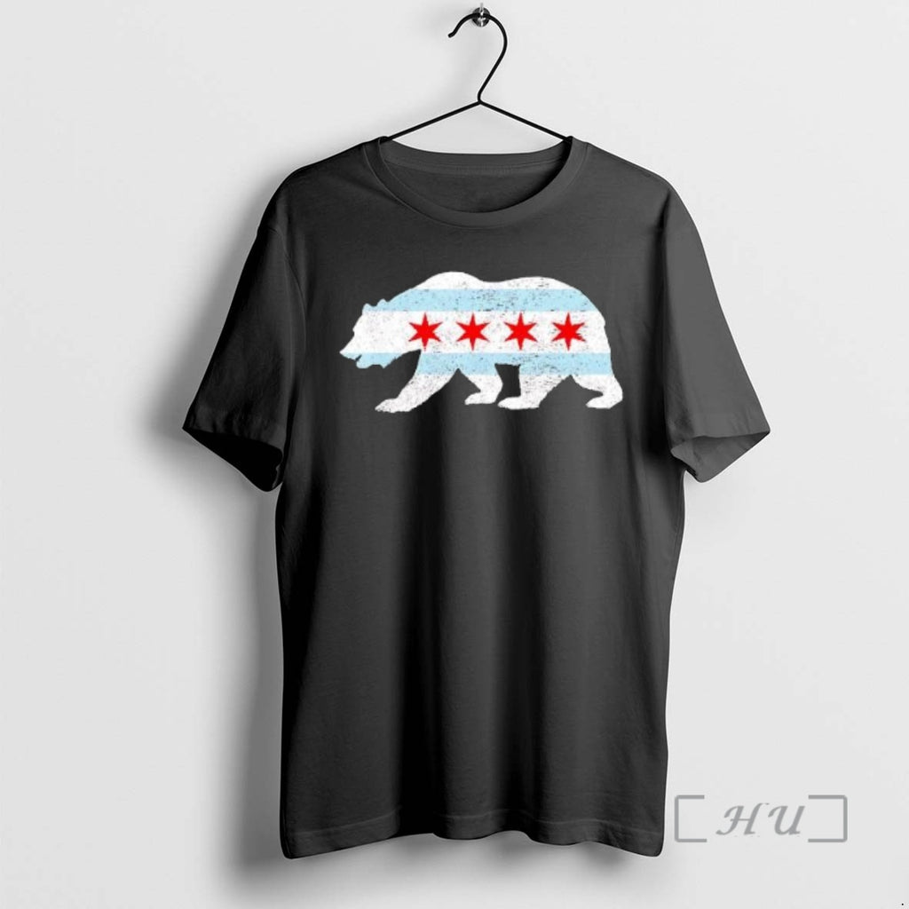 Officials Chicago Bear Chicago City Flag Retro T-Shirts, Hoodie, Sweatshirt | PopFlextees.com
