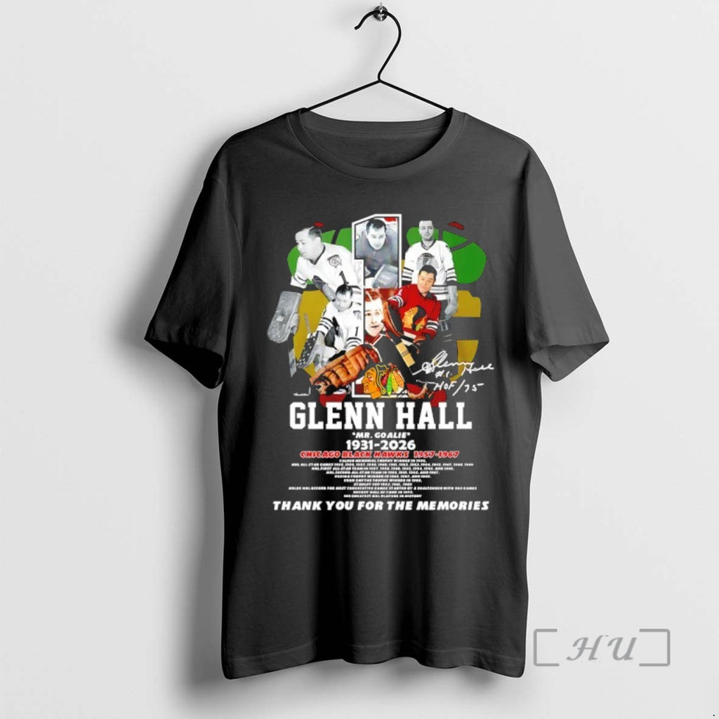 Officials Chicago Black Hawks Glenn Hall Mr T-Shirts, Hoodie, Sweatshirt | PopFlextees.com