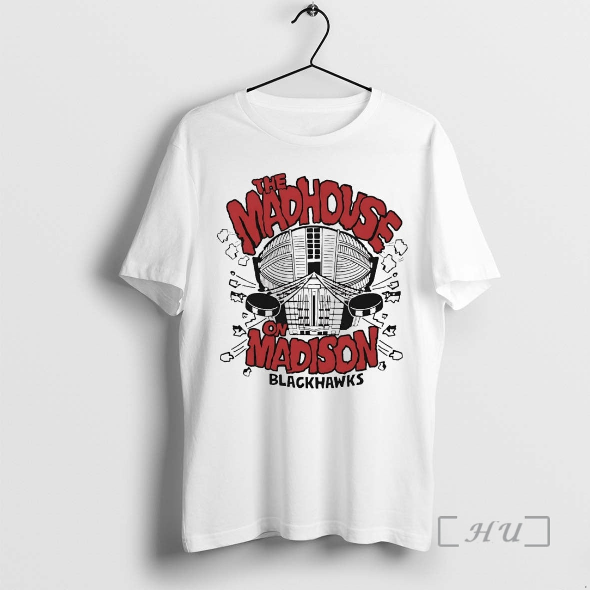 Officials Chicago Blackhawks The Madhouse On Madison T-Shirts, Hoodie, Sweatshirt | PopFlextees.com