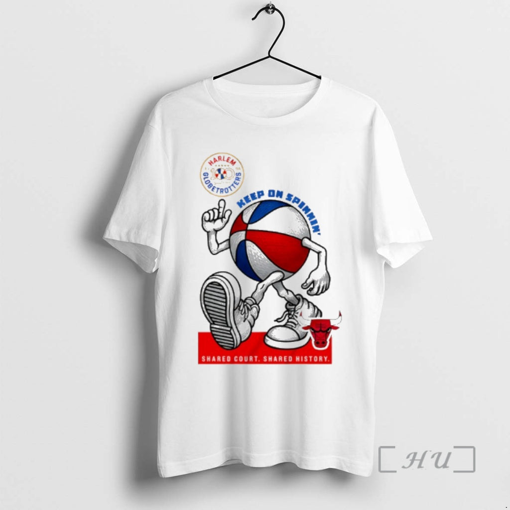 Officials Chicago Bulls X Harlem Globetrotters Keep Spinning 2026 T-Shirts, Hoodie, Sweatshirt