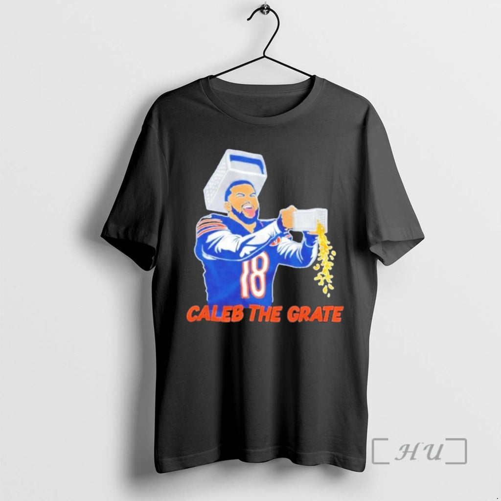 Officials Chicago Caleb Williams Cheese Grater Caleb The Grate T-Shirts, Hoodie, Sweatshirt | PopFlextees.com