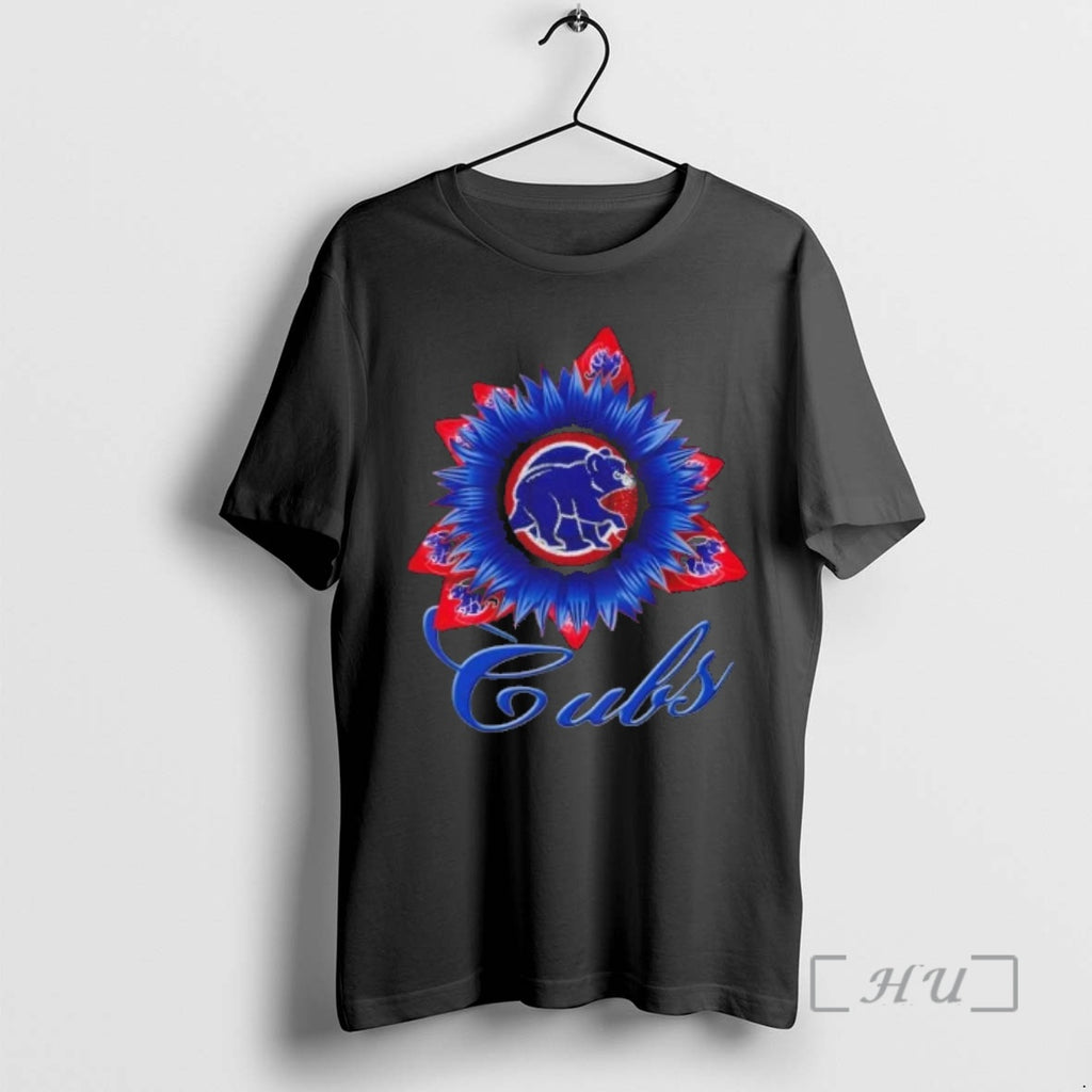 Officials Chicago Cubs Baseball X Sunflower Graphic T-Shirts, Hoodie, Sweatshirt | PopFlextees.com