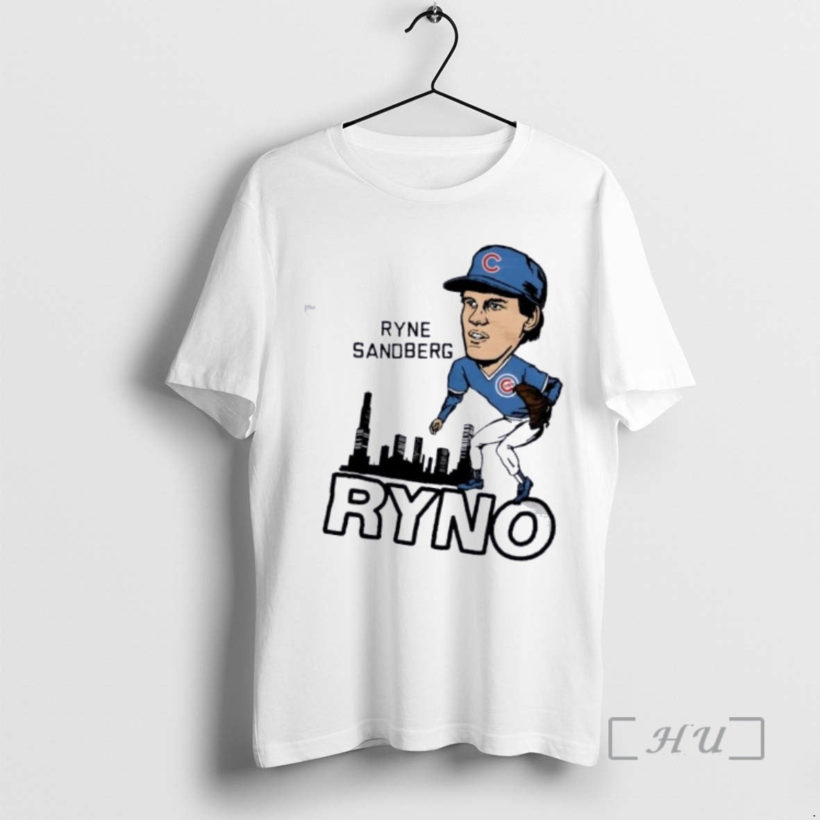 Officials Chicago Cubs Basketball Ryne Sandberg Ryno Skyline Signature T-Shirts, Hoodie, Sweatshirt | PopFlextees.com