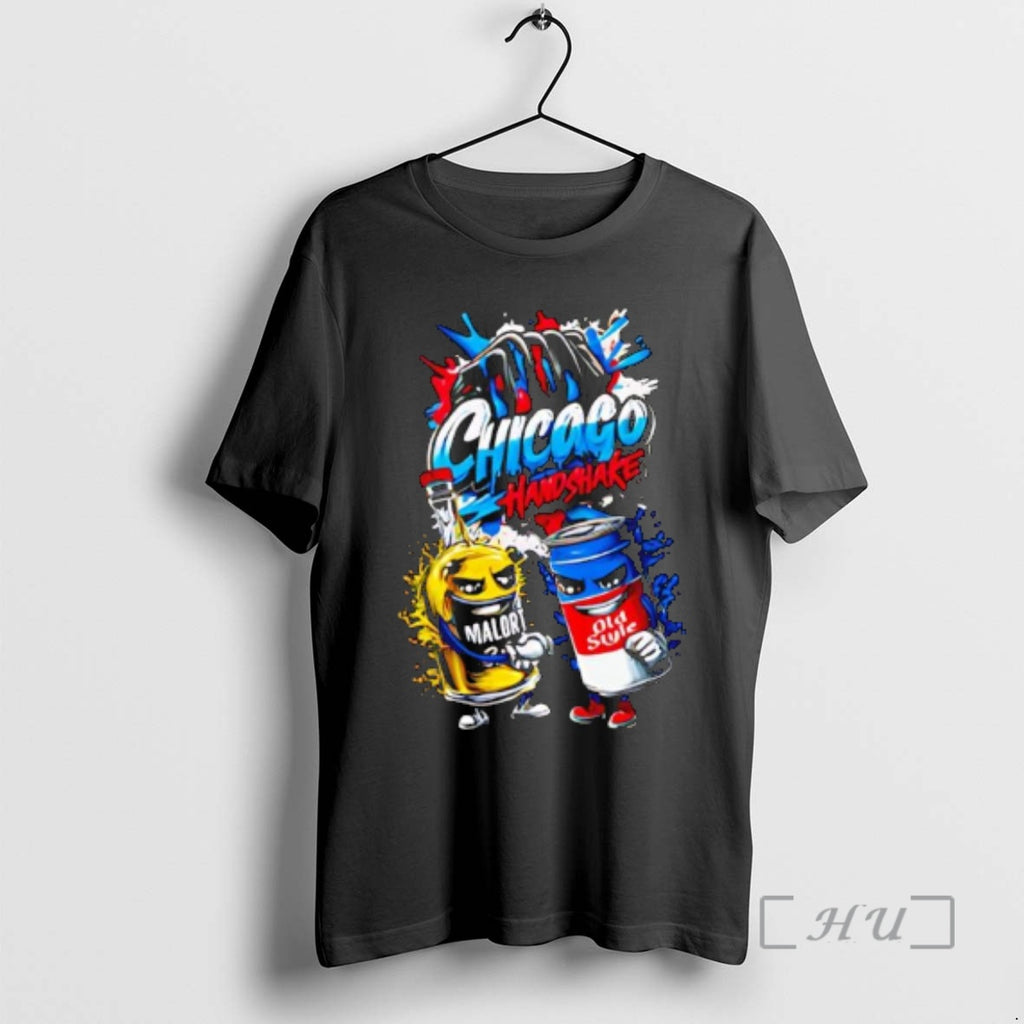 Officials Chicago Handshake Malort Chicago Old Style T-Shirts, Hoodie, Sweatshirt | PopFlextees.com