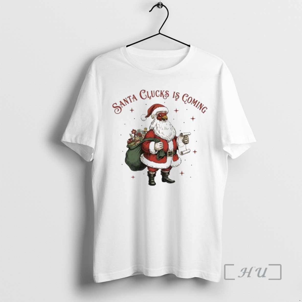 Officials Chicken Santa Clucks Is Coming Christmas T-Shirts, Hoodie, Sweatshirt | PopFlextees.com