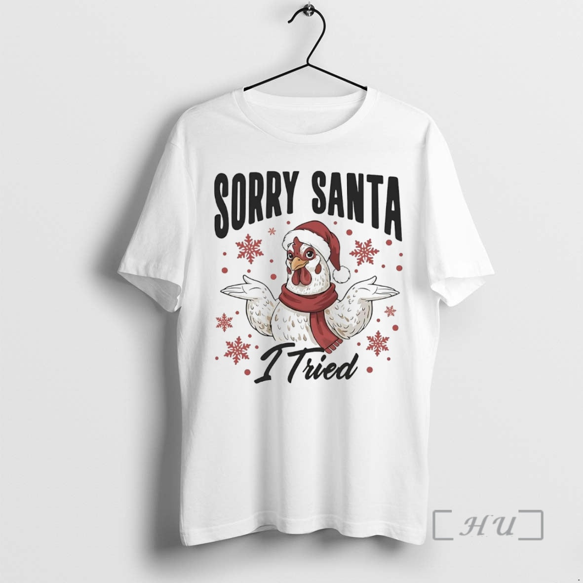 Officials Chicken Sorry Santa I Tried Christmas T-Shirts, Hoodie, Sweatshirt | PopFlextees.com