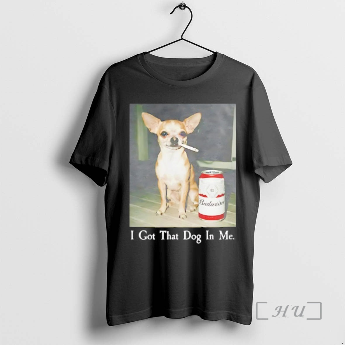Officials Chihuahua Smoking Beside Budweiser American Beer I Got That Dog In Me Premium T-Shirts, Hoodie, Sweatshirt