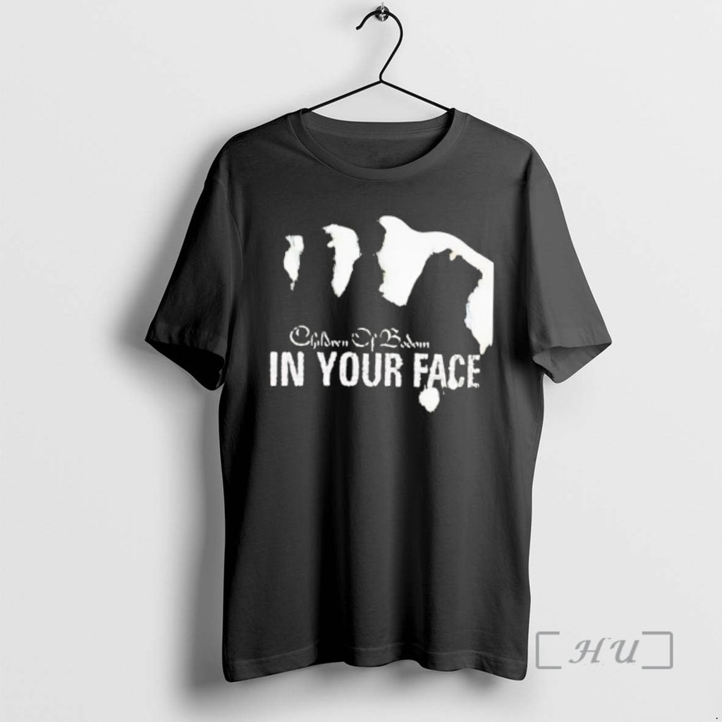 Officials Children Of Bodom In Your Face Merch T-Shirts, Hoodie, Sweatshirt | PopFlextees.com