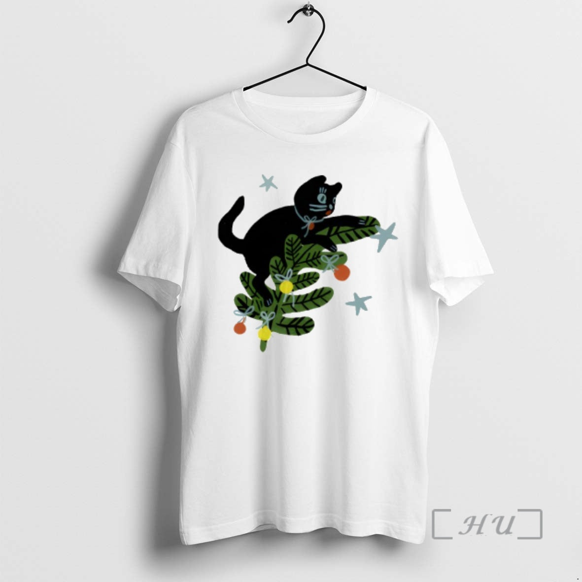 Officials Christmas Tree Cat Yarrow Goods T-Shirts, Hoodie, Sweatshirt | PopFlextees.com