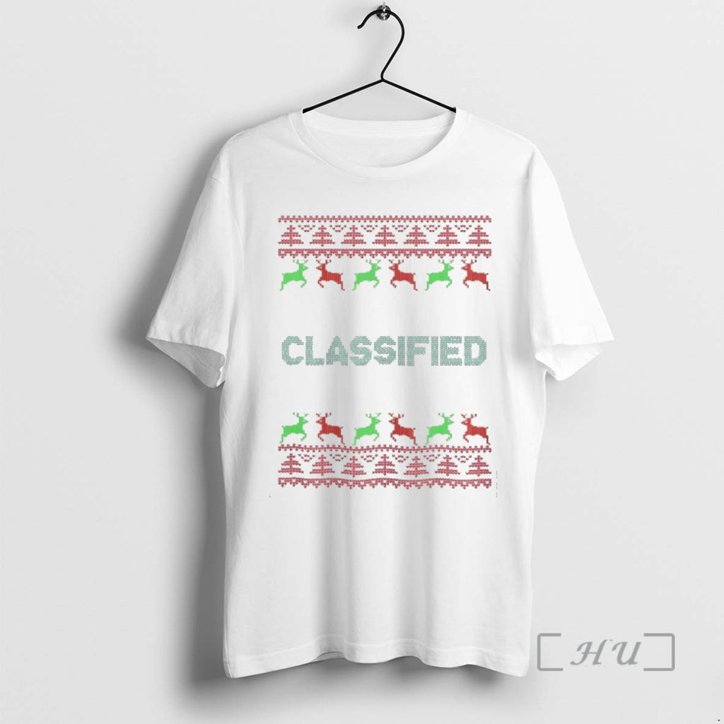 Officials Classified 2025 Ugly Christmas T-Shirts, Hoodie, Sweatshirt | PopFlextees.com