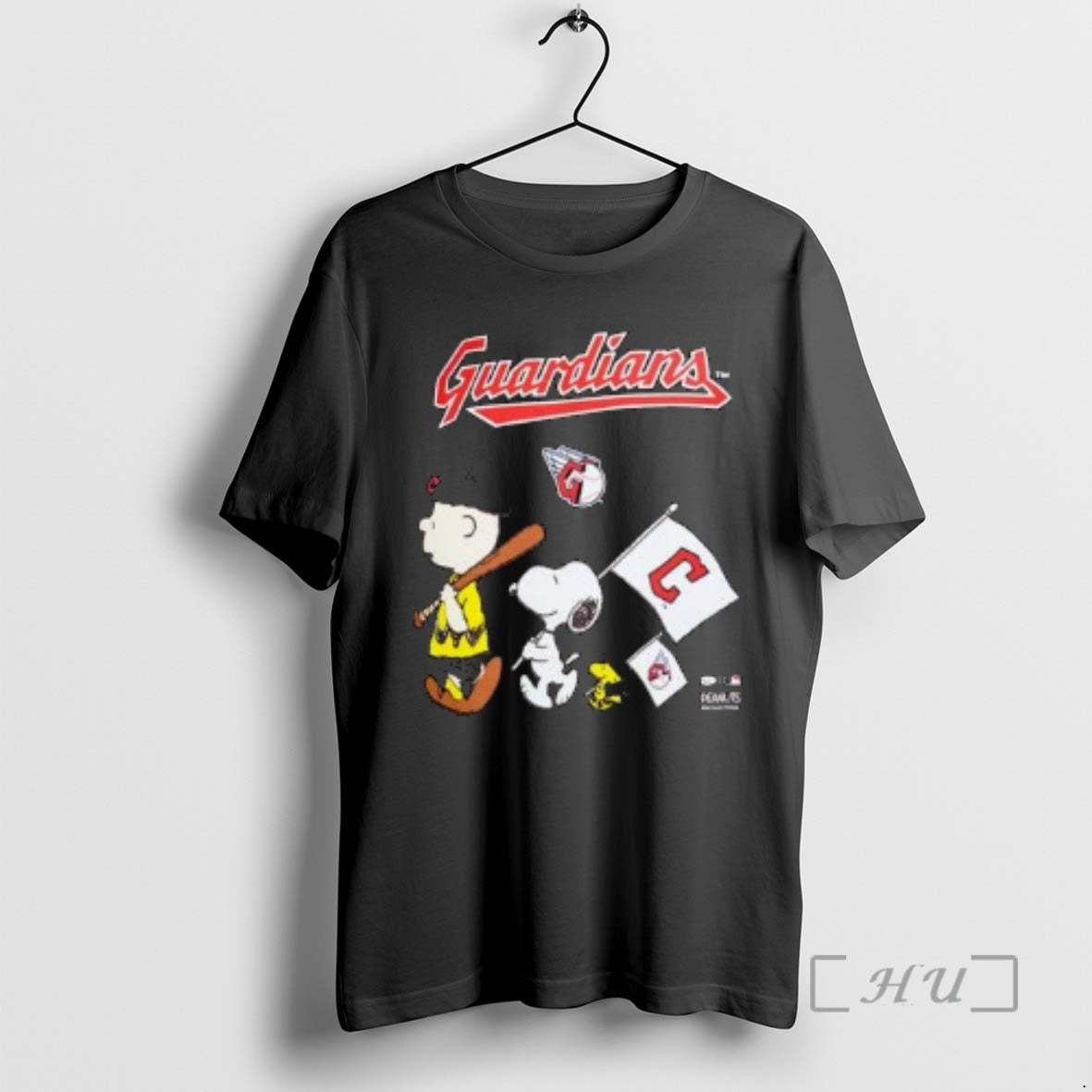 Officials Cleveland Guardians Peanuts Flag Circle Black T-Shirts, Hoodie, Sweatshirt | PopFlextees.com