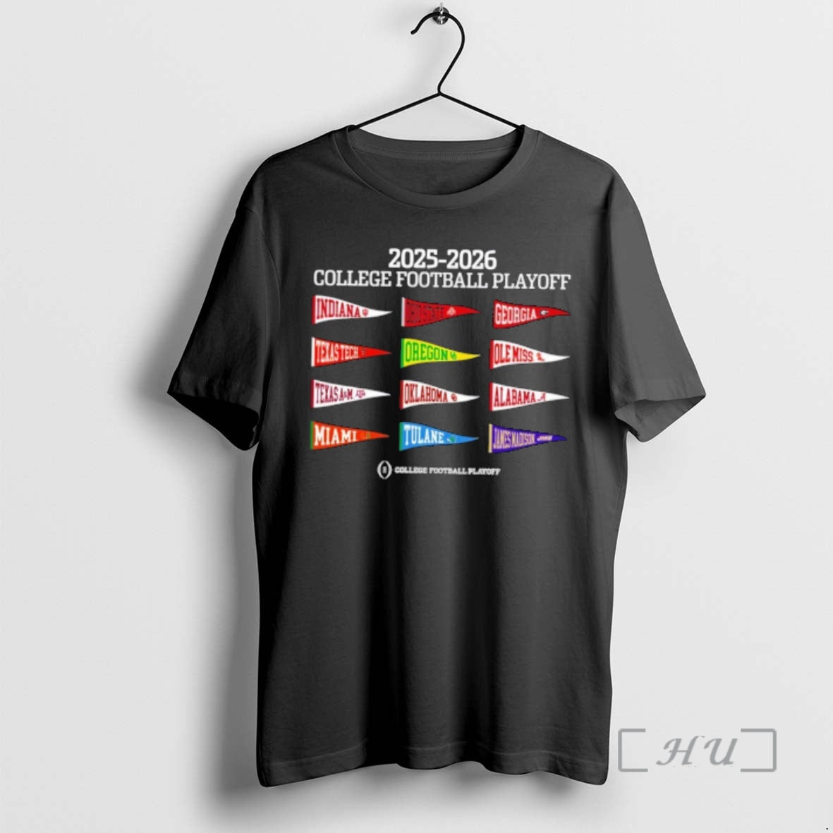 Officials College Football Playoff 2025 26 12 Team Pennant T-Shirts, Hoodie, Sweatshirt | PopFlextees.com