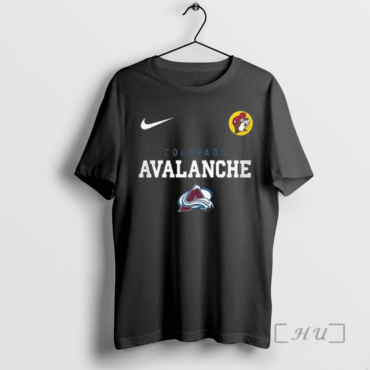 Officials Colorado Avalanche X Buc Ees Built Different Mascot Double Sided Graphic Premium T Shirts Hoodie, Sweatshirt