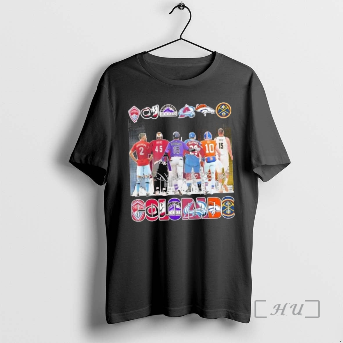 Officials Colorado City Sports Legends Skyline Signatures T-Shirts, Hoodie, Sweatshirt | PopFlextees.com