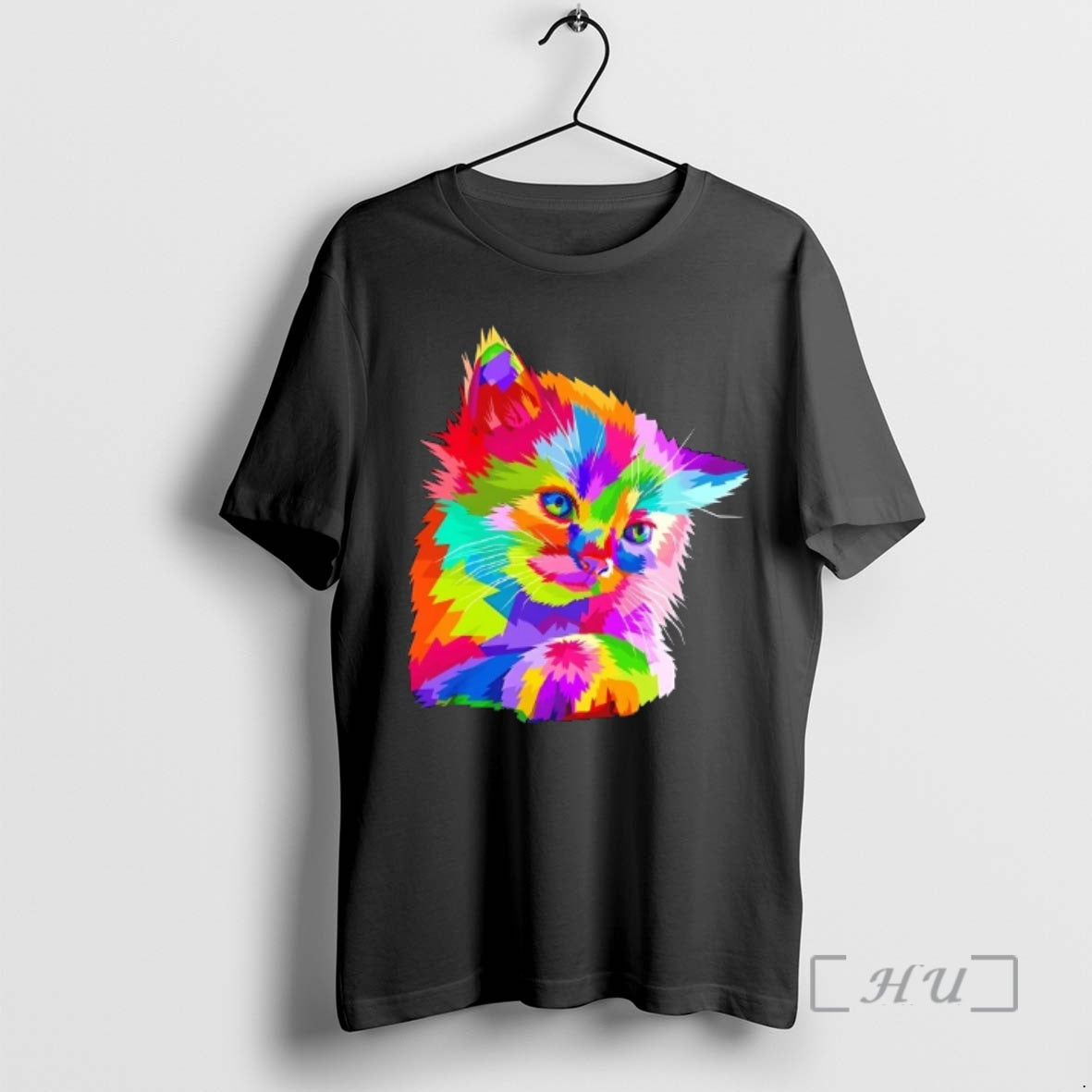 Officials Colorful Atyle Cat Head Pop Cat Colors T-Shirts, Hoodie, Sweatshirt | PopFlextees.com