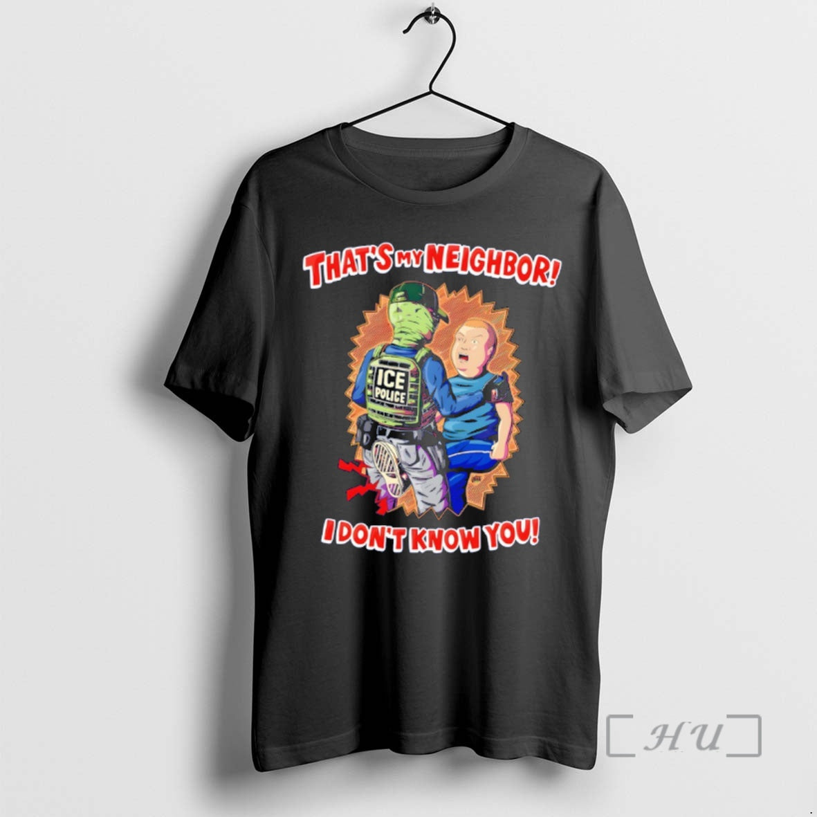 Officials Comedy Quote Ice Police Thats My Neighbor I Dont Know You Premium T Shirts Hoodie, Sweatshirt | PopFlextees.com